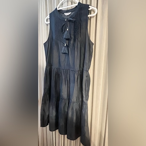 TOMMY BAHAMAS NAVY ABSOLUTELY STUNNING DRESS,  NO SIZE TAG ( DEFINITELY MED) - Picture 2 of 5